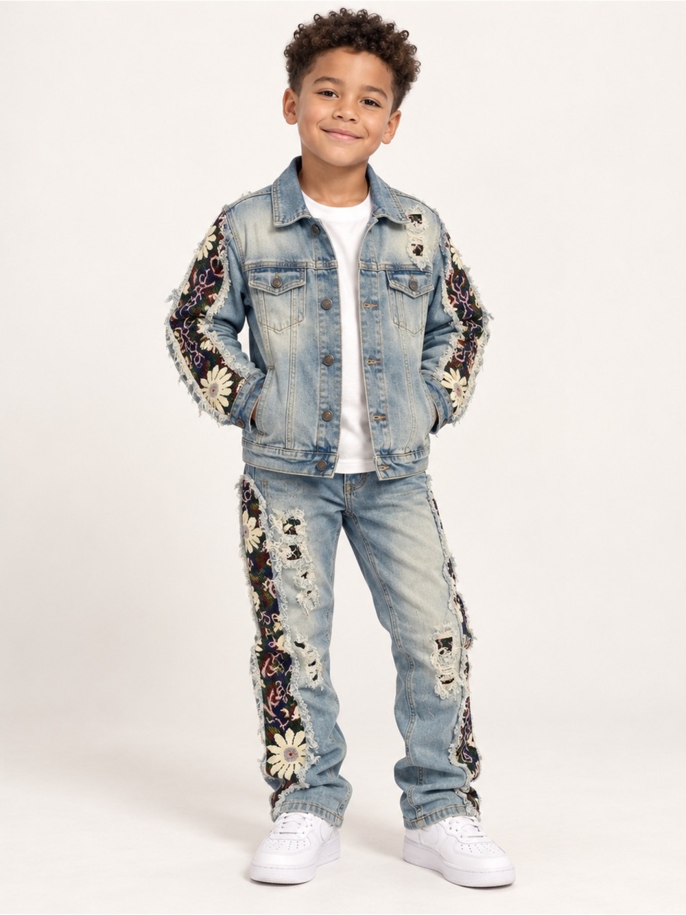 Evolution boys’ size 7 two-piece denim set